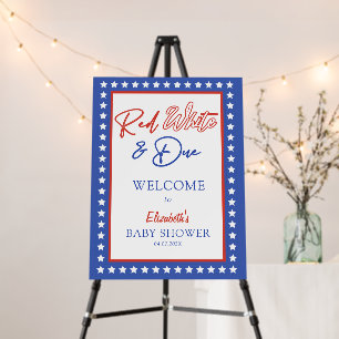 4th of July Baby Shower Welcome Sign