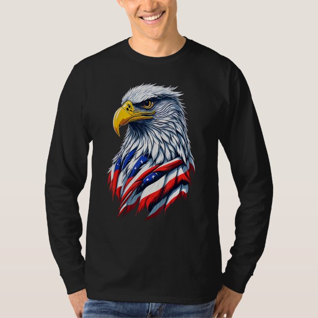 4th Of July Bald Eagle American US Flag Country 4t T-Shirt (Front)