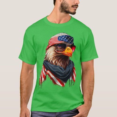 4th of July Bald eagle design TShirt