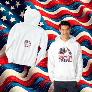4th Of July Balloons American Flag Patriotic Hat Hoodie