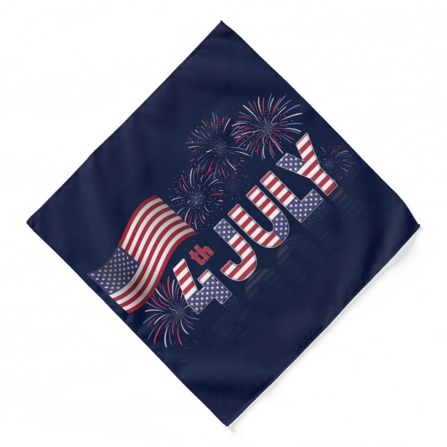 4th of July Bandana (Front)