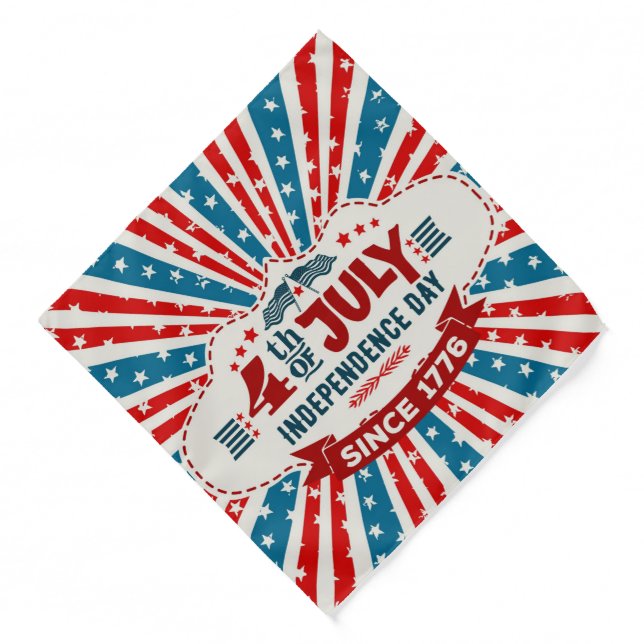 4th of July Bandana (Front)