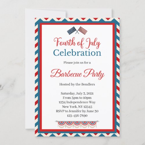 4th of July Barbecue Invitation