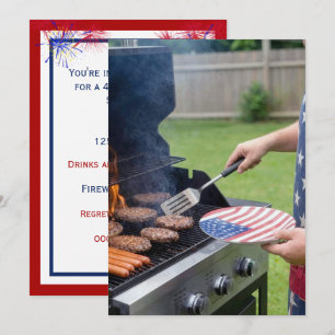 4th of July Barbecue Party Invitation