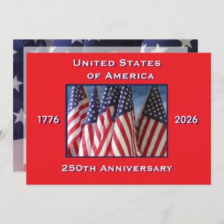 4th of July Barbeque, USA 250th Anniversary, Flags