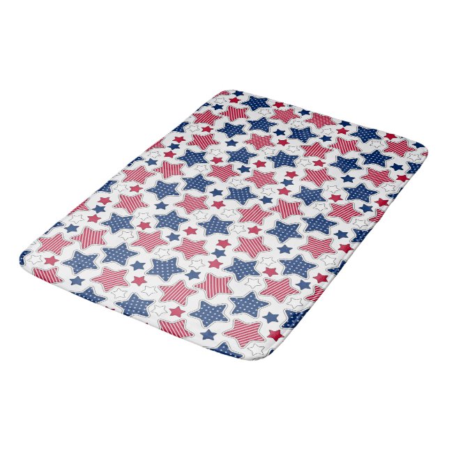 4th Of July Bath Mat (Angled)