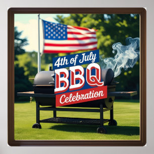 4th of July BBQ Celebration  Poster