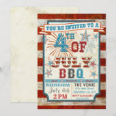 4th of July BBQ Cookout Invitations | Zazzle