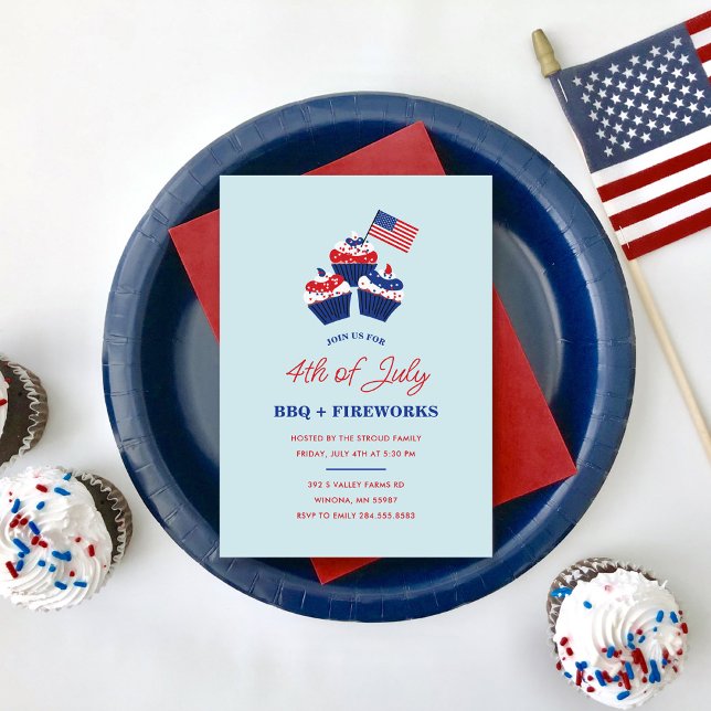 4th of July BBQ & Fireworks Celebration Invitation (Creator Uploaded)