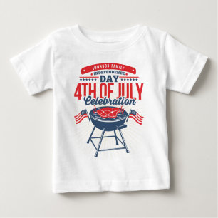 4TH of July BBQ Grill Family Reunion Baby T-Shirt