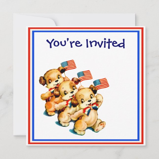 4th Of July BBQ Invitation (Front)