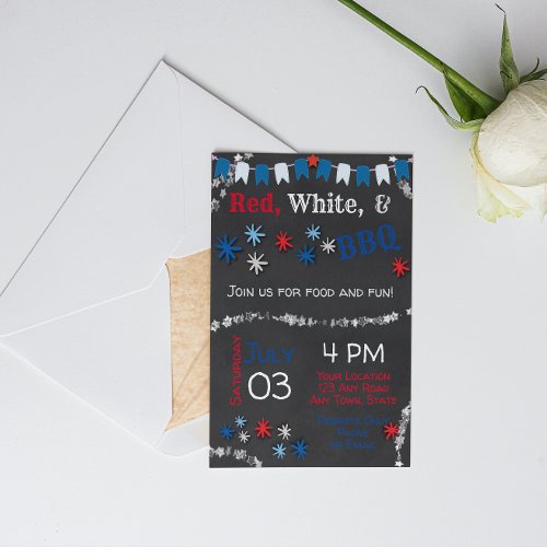 4th of July BBQ Invitation