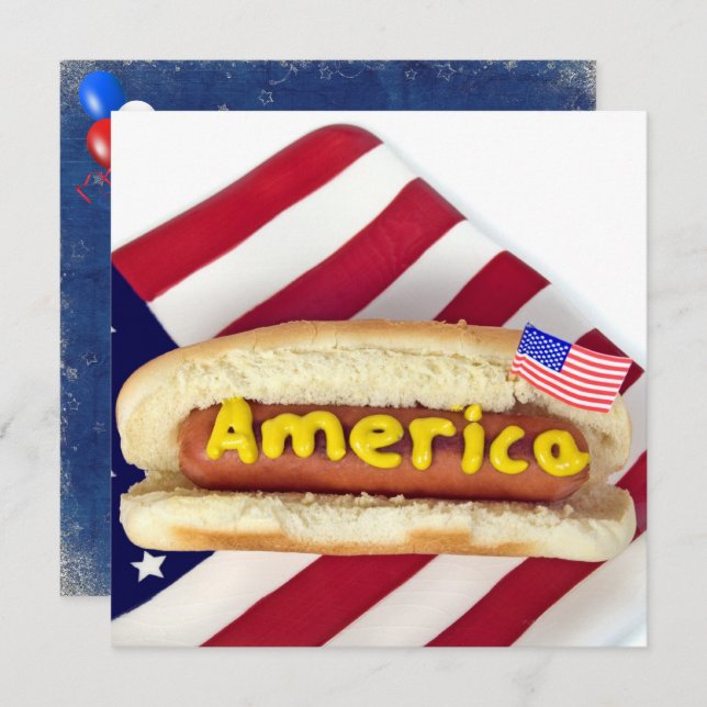 4th Of July BBQ Party Invitation (Front/Back)