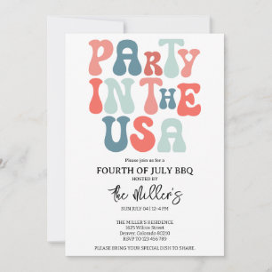 4th Of July BBQ Party Invitation