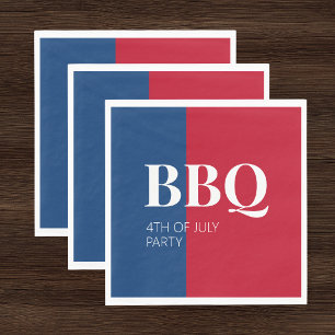 4th of July BBQ Party Napkins