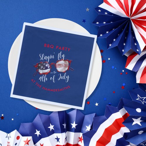 4th of July BBQ Party Napkins