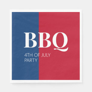 4th of July BBQ Party  Napkins