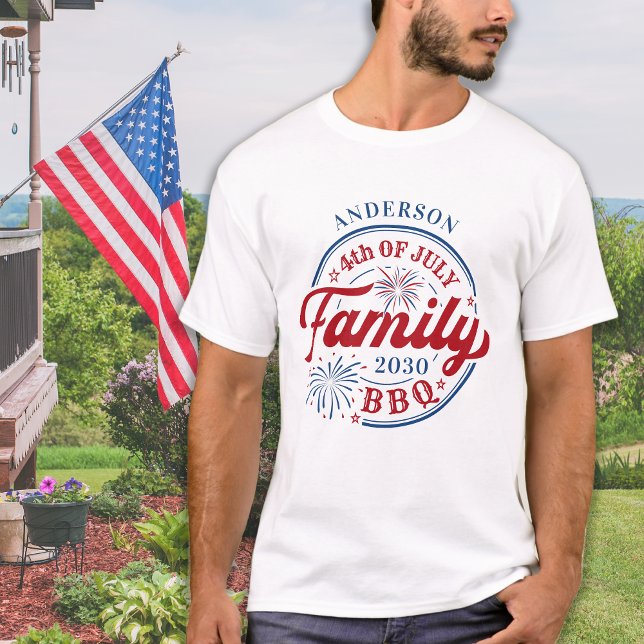 4th Of July BBQ Personalized Family Reunion T-Shirt (Creator Uploaded)