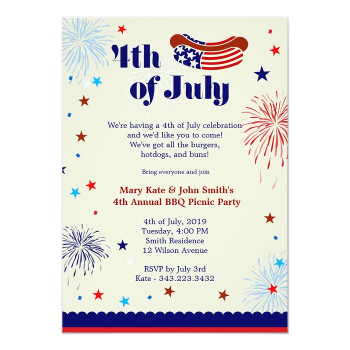 fourth of july invitation template