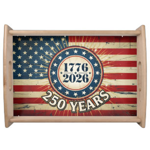 4th of July BBQ Serving Tray