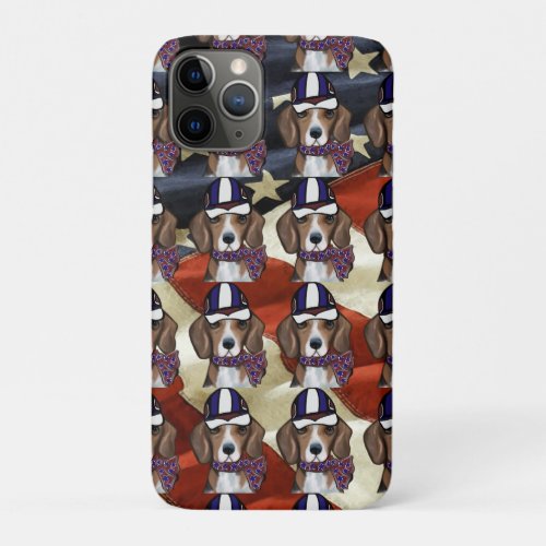 4th of July Beagle iPhone 11 Pro Case