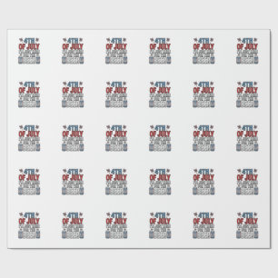 4th of July Beer Vintage Patriotic Shirt Design_1 Wrapping Paper