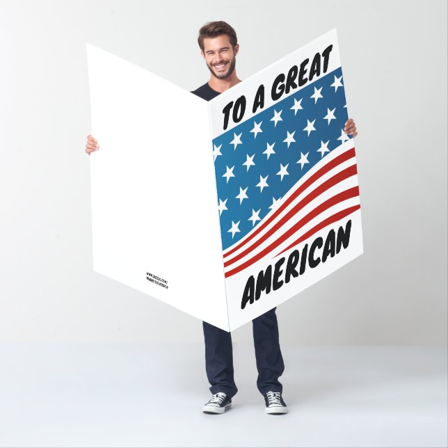 4TH OF JULY BIG GIANT GREETING CARD (In Situ)