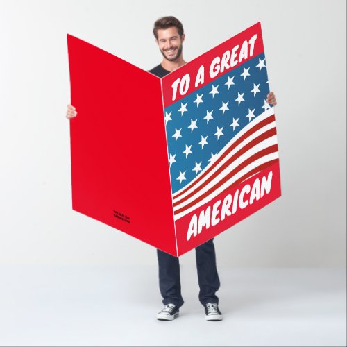 4TH OF JULY BIG GIANT GREETING CARD
