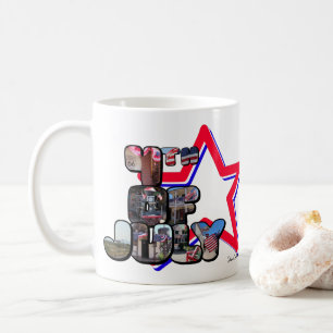 4th Of July Big Letter Star Coffee Mug