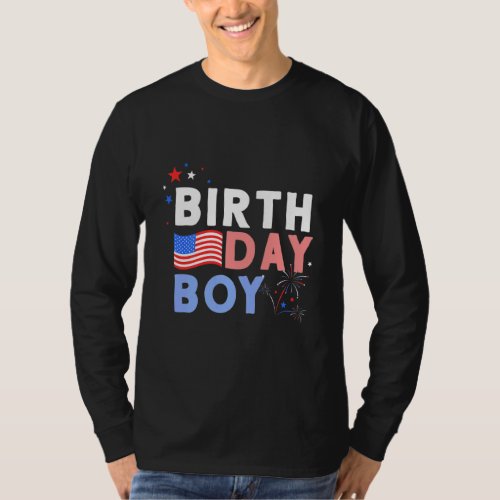 4th Of July Birthday Boy For Independence Day Part T_Shirt