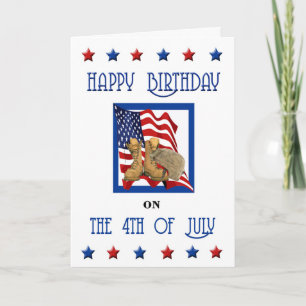 4th of July Birthday Card