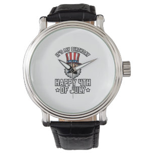 4th of July Birthday Gnome Patriotic Shirt Design_ Watch
