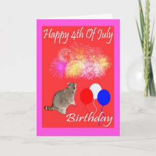 4th Of July Birthday Greeting Card