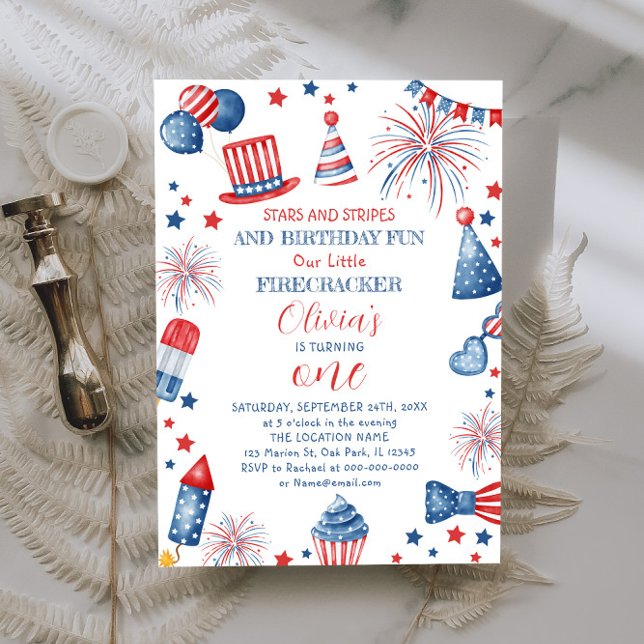 4th of July Birthday Invitation (Creator Uploaded)