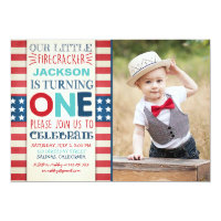 4th of July Birthday invitation independence day