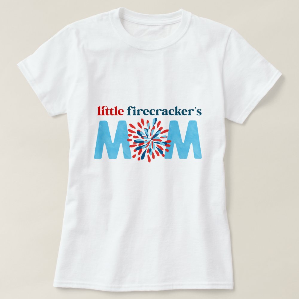 4th of July Birthday Parent's Mom Personalized T-Shirt