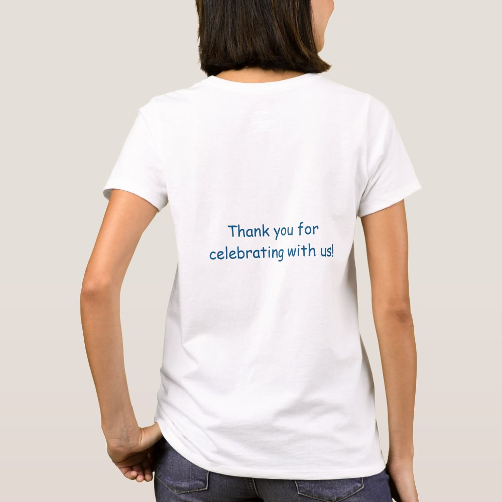 4th of July Birthday Parent's Mom Personalized T-Shirt