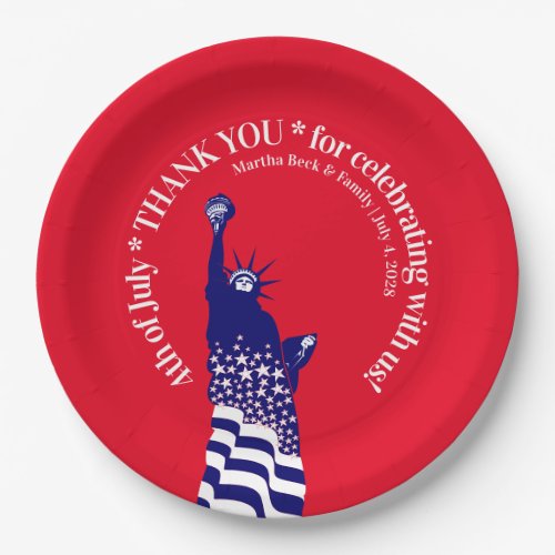 4th of July BIrthday Party Paper Plates