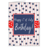 4th of July Birthday Stars and stripes (Front)