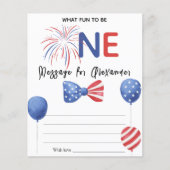 4th of July Birthday Time Capsule Message (Front)