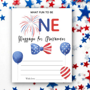 4th of July Birthday Time Capsule Message