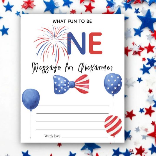 4th of July Birthday Time Capsule Message