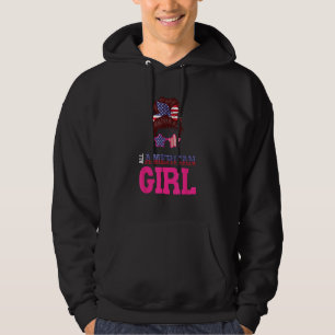 4th of July Bleached Daughter USA All American Gir Hoodie