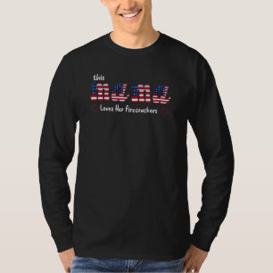 4th of July Bleached Daughter USA All American Gir T-Shirt