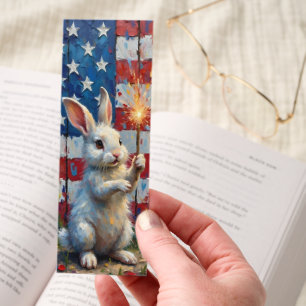 4th of July Bunny Bookmarks