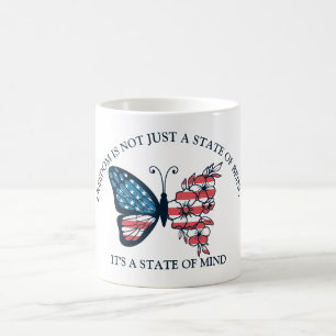 4th of July Butterfly Coffee Mug