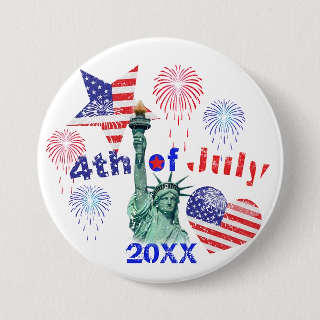 4th of July Button (Front)