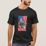 4th Of July Ca  American Ca  Meowica  T-Shirt