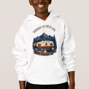 4th Of July Camping Trailer Mountains Hoodie