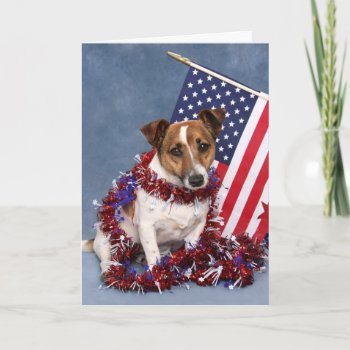 4th Of July Card by DoggieAvenue at Zazzle